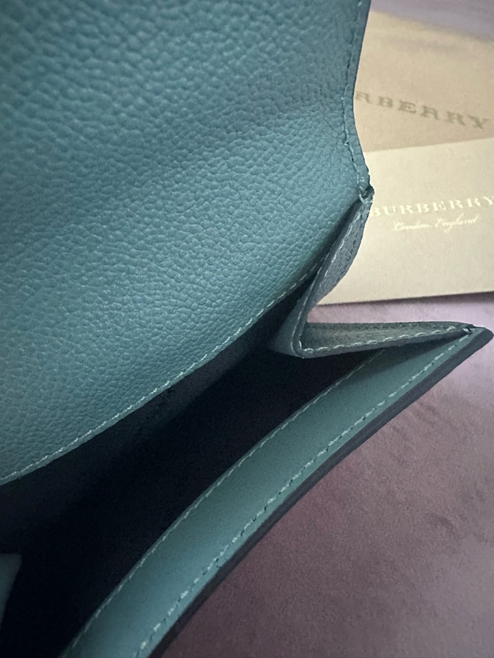 Burberry Leather Fold Short Wallet - Picture 5 of 6